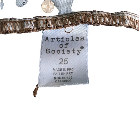 Article of Society Size 25 dark blue skinny jeans - Picture 5 of 5